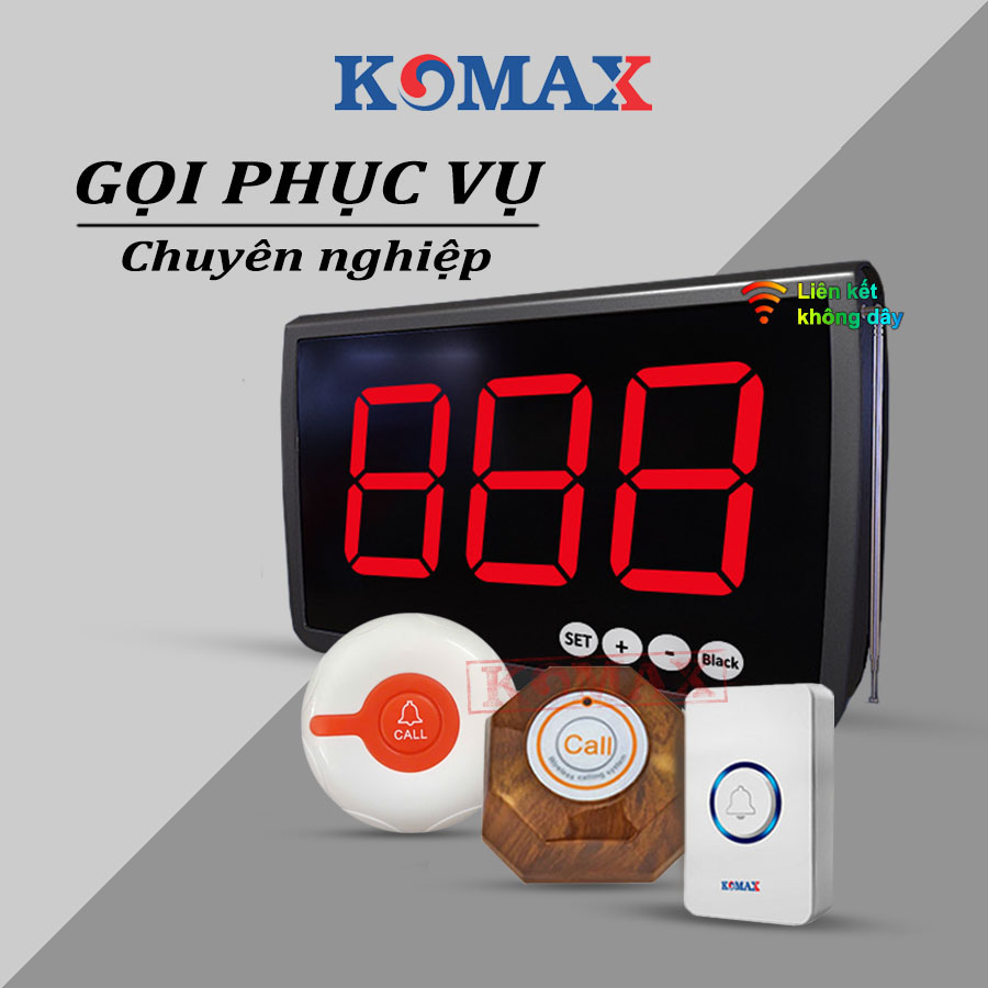 BỘ GỌI PHỤC VỤ, GỌI Y TÁ KHÔNG DÂY KM-C300